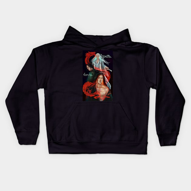 Unholy Trinity Kids Hoodie by Mukhina